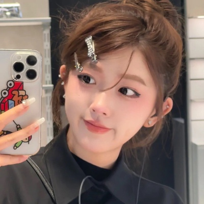 【我爱小狗】y2k手作满钻闪闪小狗骨头爱心发夹日韩ins风可爱边夹