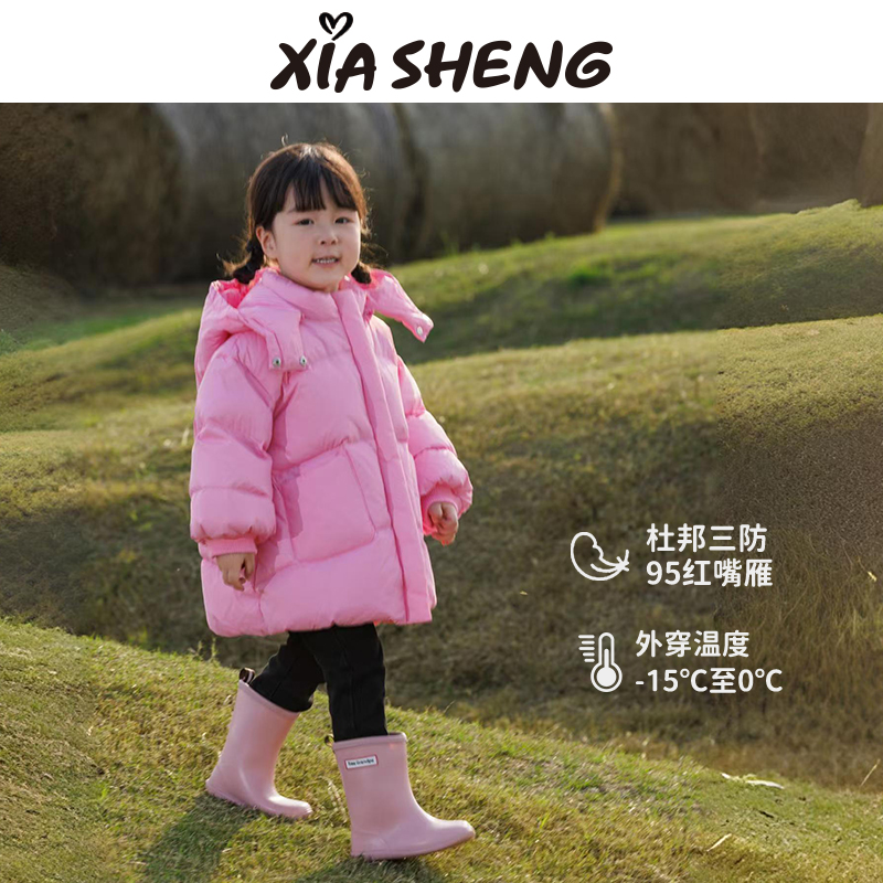 夏生中长款厚杜邦三防羽绒服