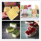 透明豆乳盒子包装 盒千层慕斯便当盒饼干盒水果蛋糕提拉米苏盒100