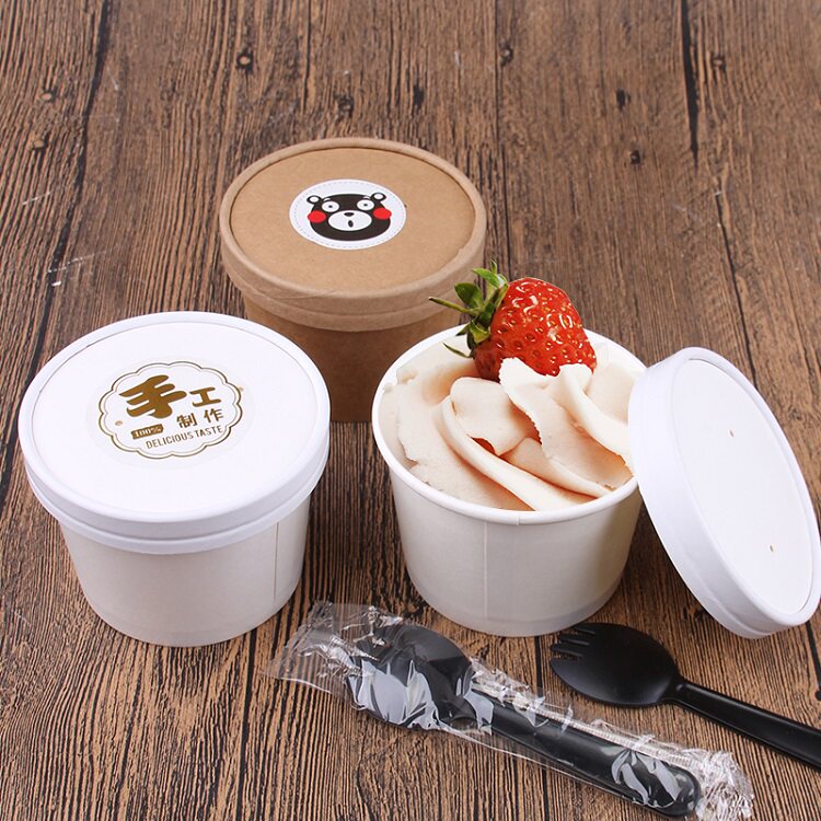 10个网红冰激凌蛋糕盒马口冰淇淋甜品豆乳千层盒子慕斯酸奶包装