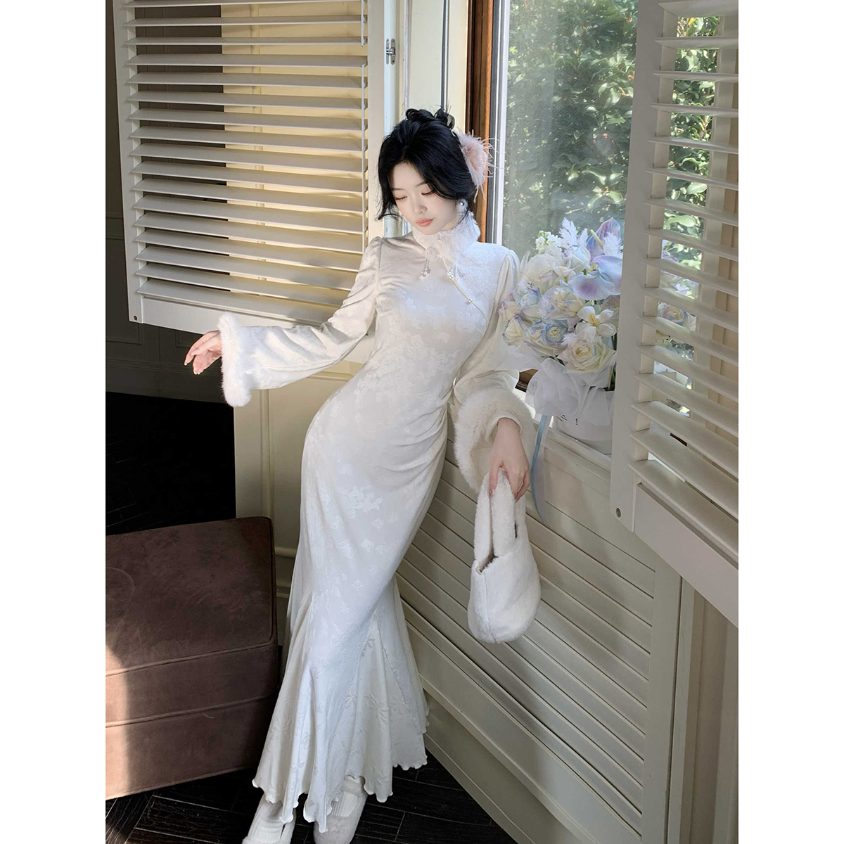 【琼华印雪】新中式国风改良旗袍