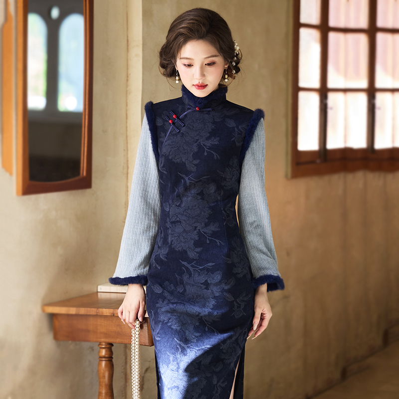 【扬州慢】中式绝美长袖旗袍2025