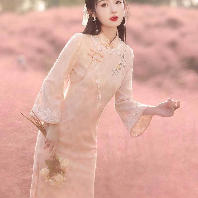 柚伊美改良旗袍2024新款