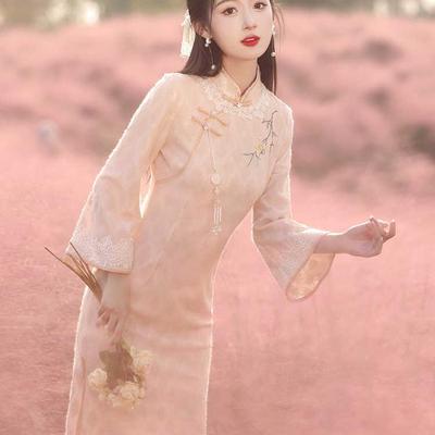 柚伊美改良旗袍2024新款