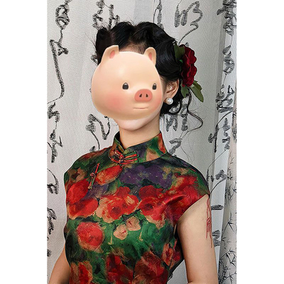 新中式名媛修身显瘦气质改良旗袍