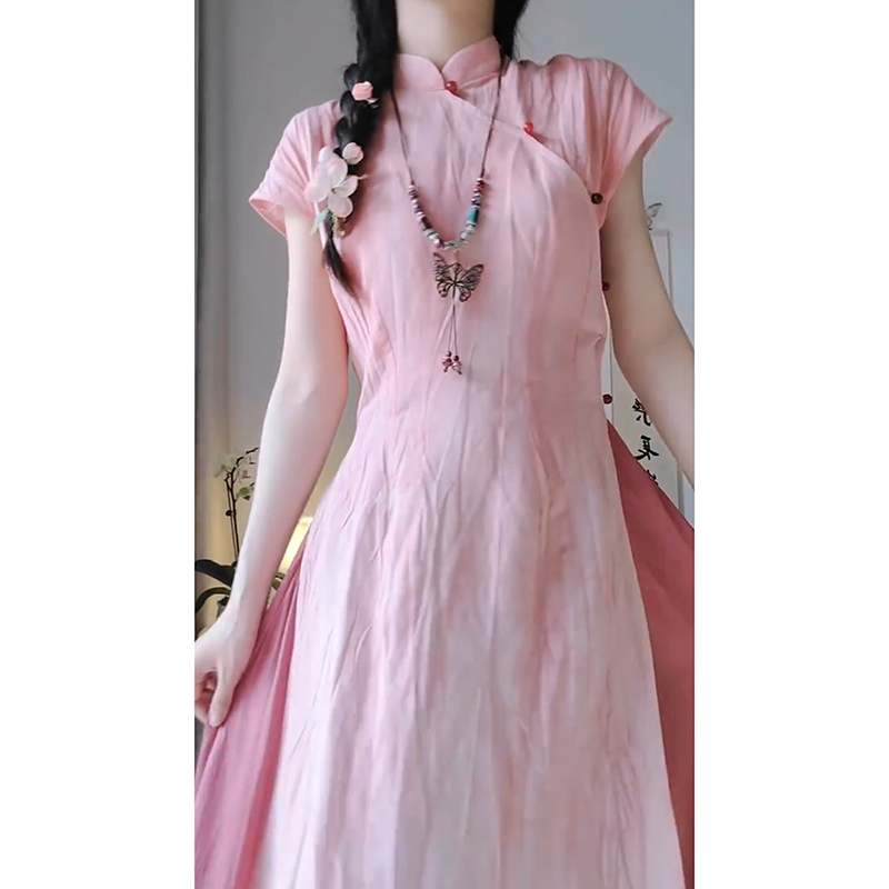 新中式改良旗袍2024夏季新款