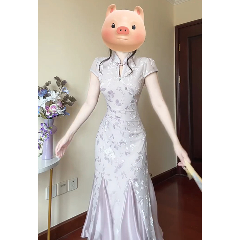 新中式国风改良旗袍连衣裙女