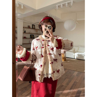 外套棉衣夹棉国风盘扣百搭穿棉袄女 高端气质新中式 2025冬款 新中式