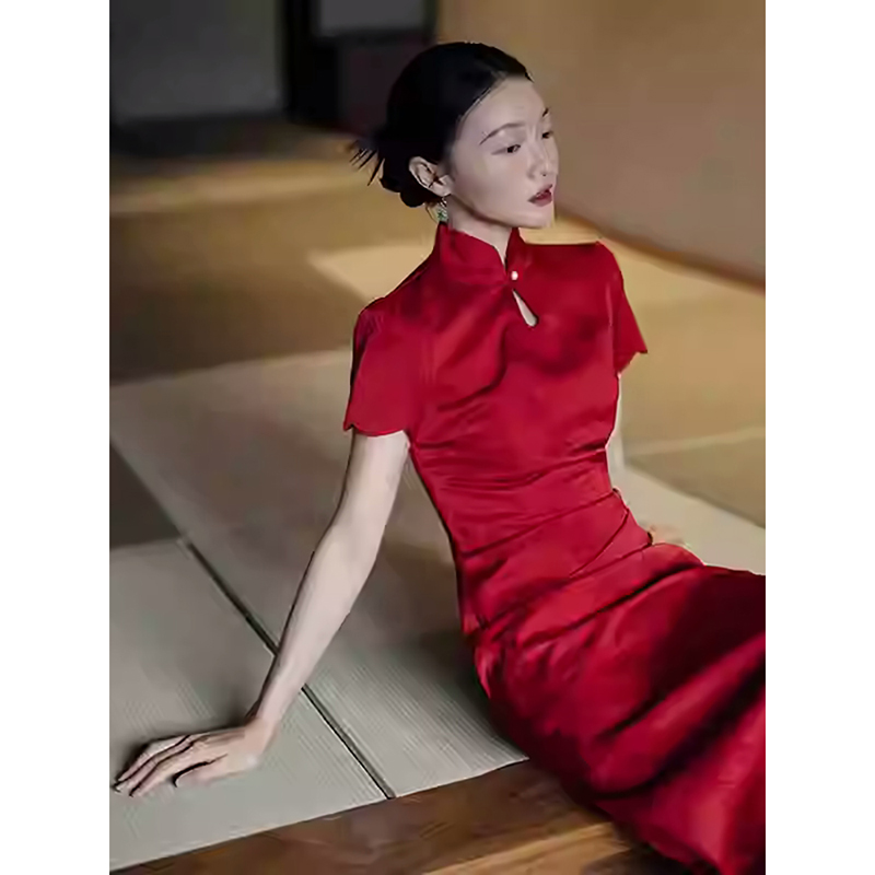 亲爱的牡丹【花间意】新娘旗袍敬