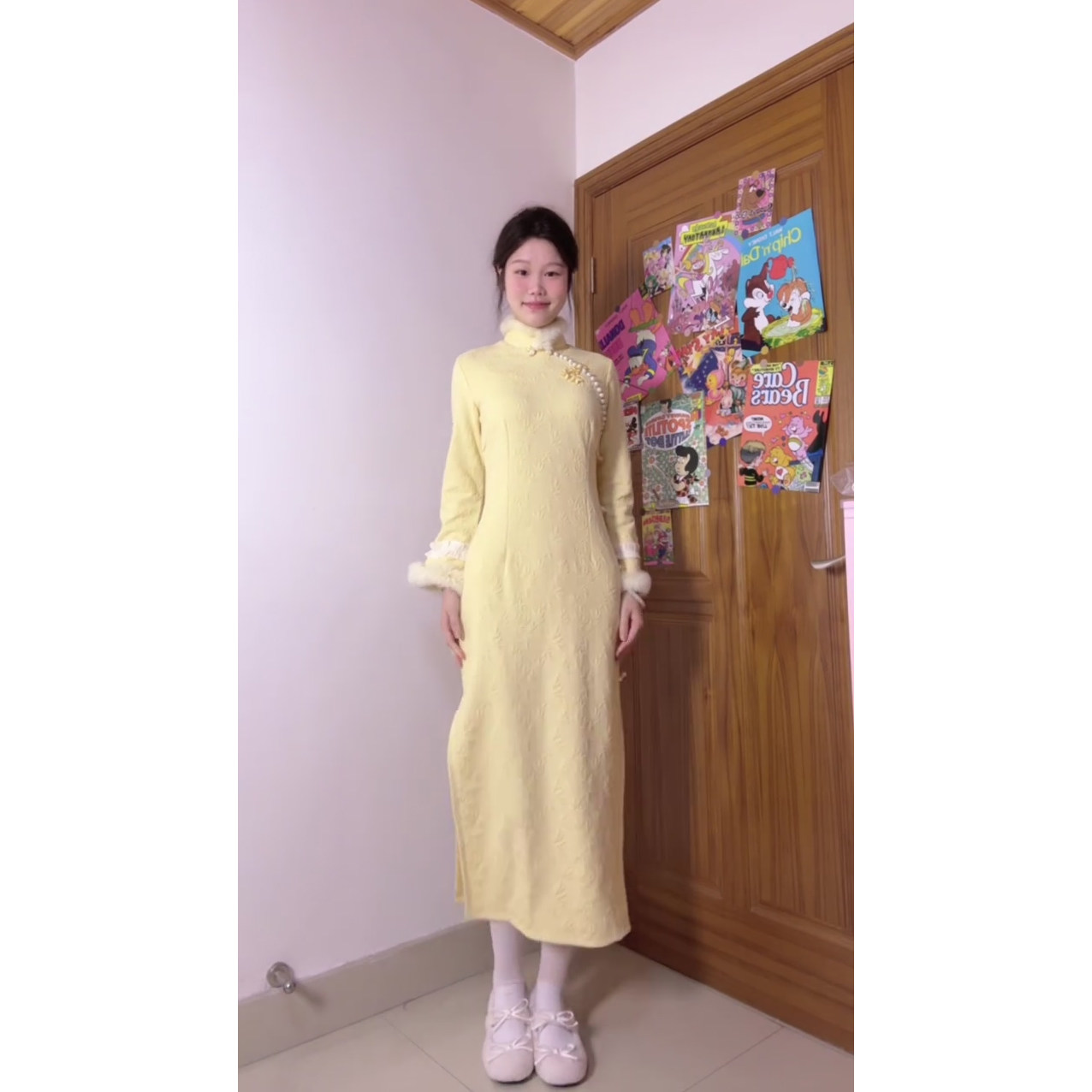 2025改良旗袍长裙高贵气质连衣裙