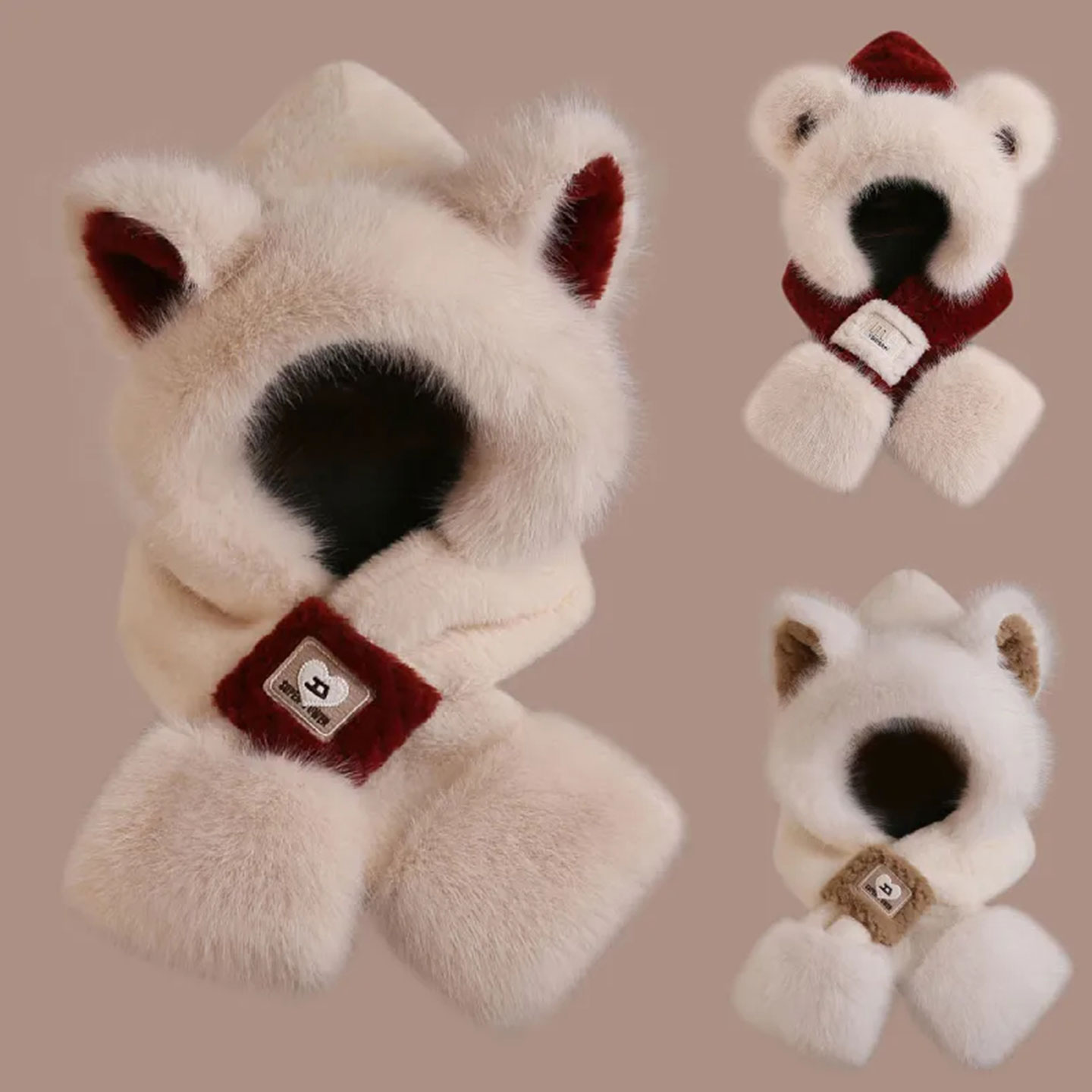 儿童可爱小熊帽子防寒保暖护耳帽