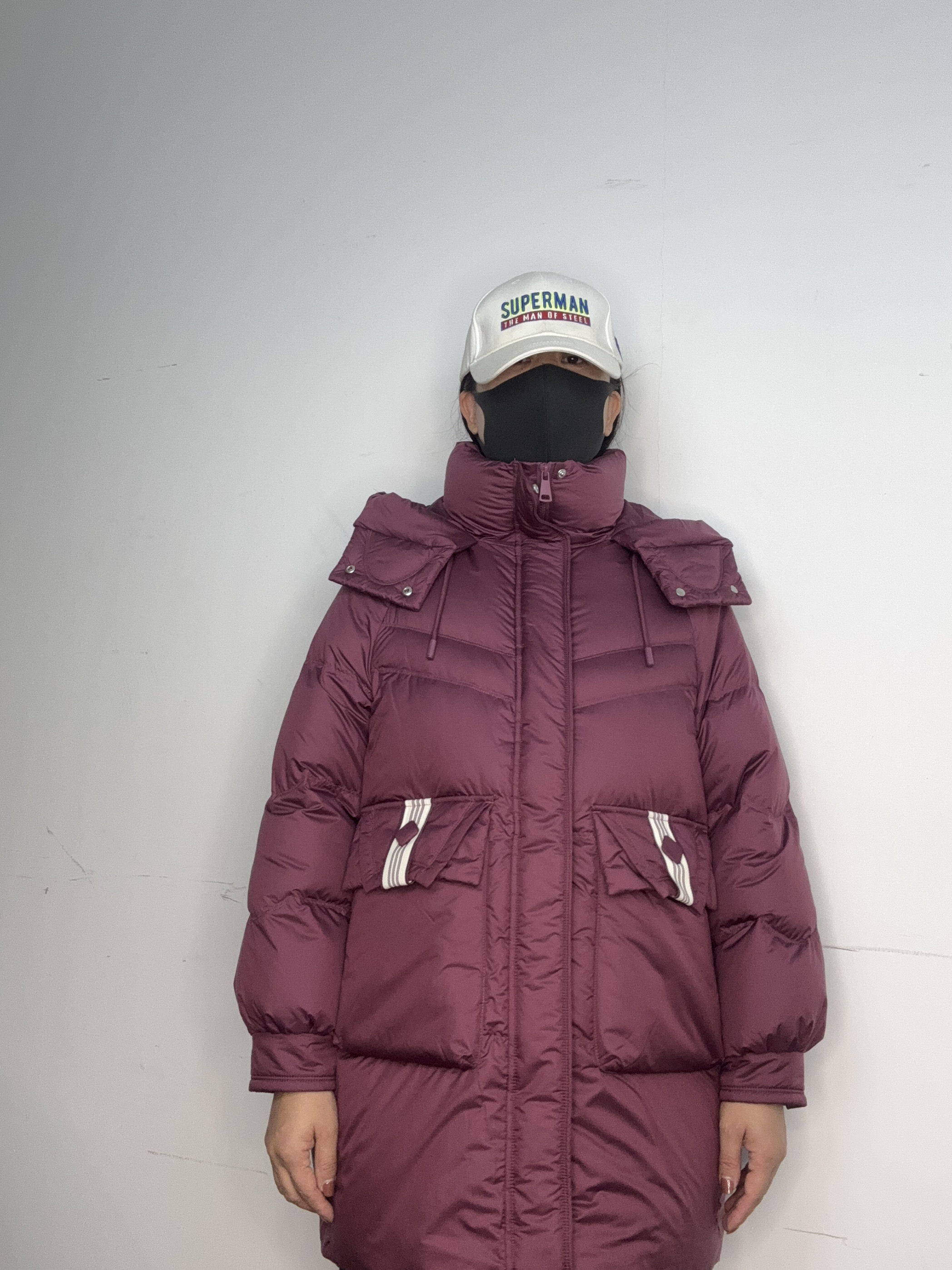 snowmoon yuxun羽绒服冬季女款连帽加厚冬装保暖羽绒防寒服女p76