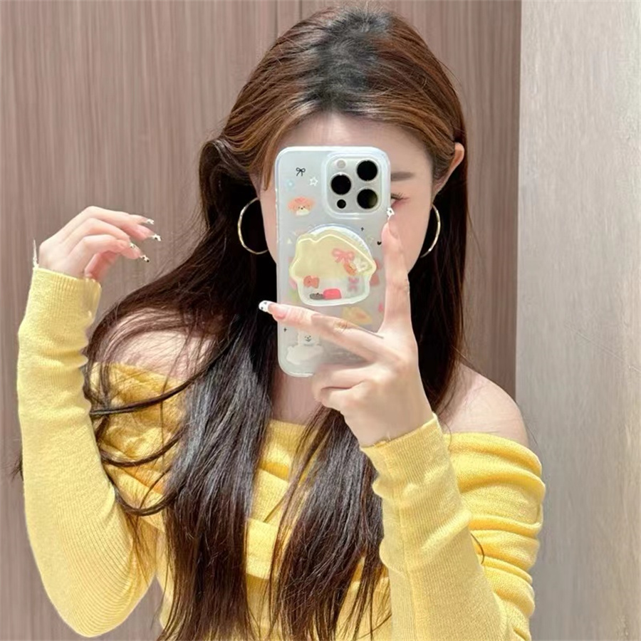 涂鸦房子狗狗磁吸支架适用红米k70手机壳60e/40/50note13pro软11防摔8/9全包turbo3女12/k50游戏增强至尊版小