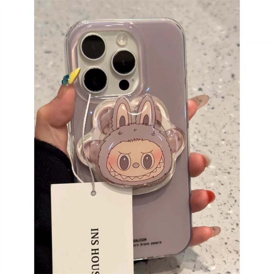 超萌灰拉布布磁吸支架适用红米k70手机壳60e/40/50note13pro软11防摔8/9全包turbo3女12/k50游戏增强至尊版小