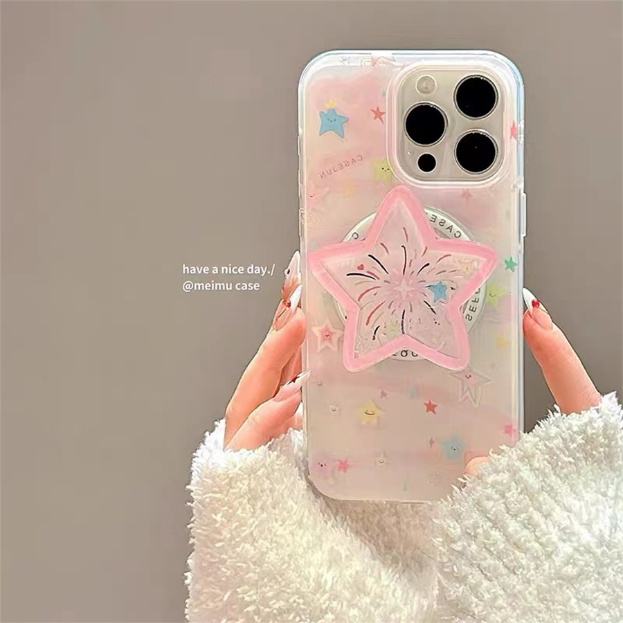 彩色星星涂鸦磁吸支架适用华为nova11手机壳9se/7/8软防摔Mate60全包p50e麦芒20/p70/10/6女p40pro+畅享60P30