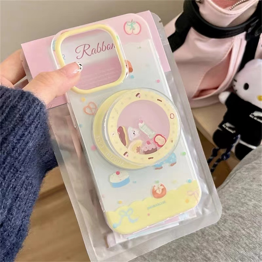 超萌蛋糕狗狗磁吸支架适用红米k70手机壳60e/40/50note13pro软11防摔8/9全包turbo3女12/k50游戏增强至尊版小