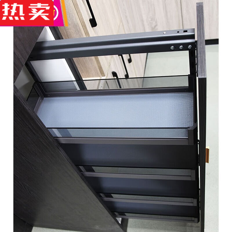 诺都旅大怪物零食柜拉篮厨房高深高柜拉篮橱柜高升侧拉篮储物极深图片