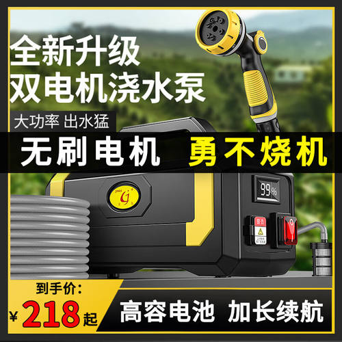 金戈（JNGE）充电式抽水泵抽水机农用浇菜神器浇水机锂电池电动灌