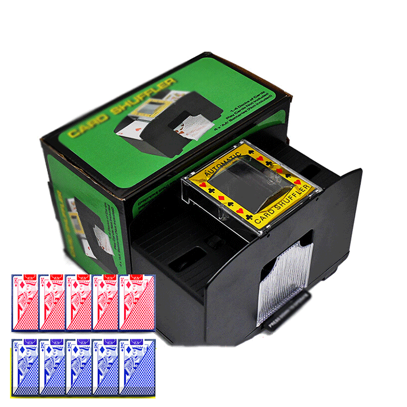 优凡优品德扑洗牌机德州扑克洗牌器桌游塑料卡牌自动洗牌机配2副