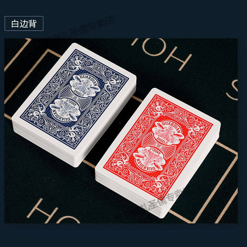 博圣棋礼777德州扑克PVC塑料大字双面磨砂扑克牌耐磨手感好一中包