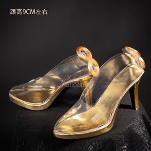 仙阁游轩鸣潮莫宁鞋星炬学院教授透明高跟鞋cosplay游戏漫展鞋子