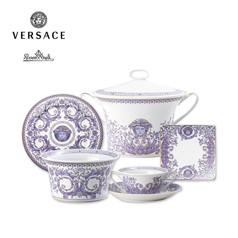 范思哲rosenthal meets versace正品凡尔赛盛宴陶瓷餐具碗餐盘