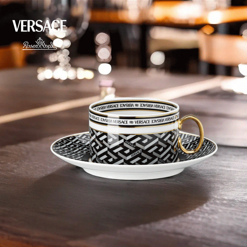 Rosenthal meets Versace 范思哲希腊回纹带碟咖啡杯礼盒装