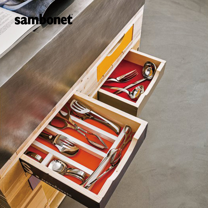 sambonet意大利进口正品living酒具优质18-10不锈钢冰钳冰夹子