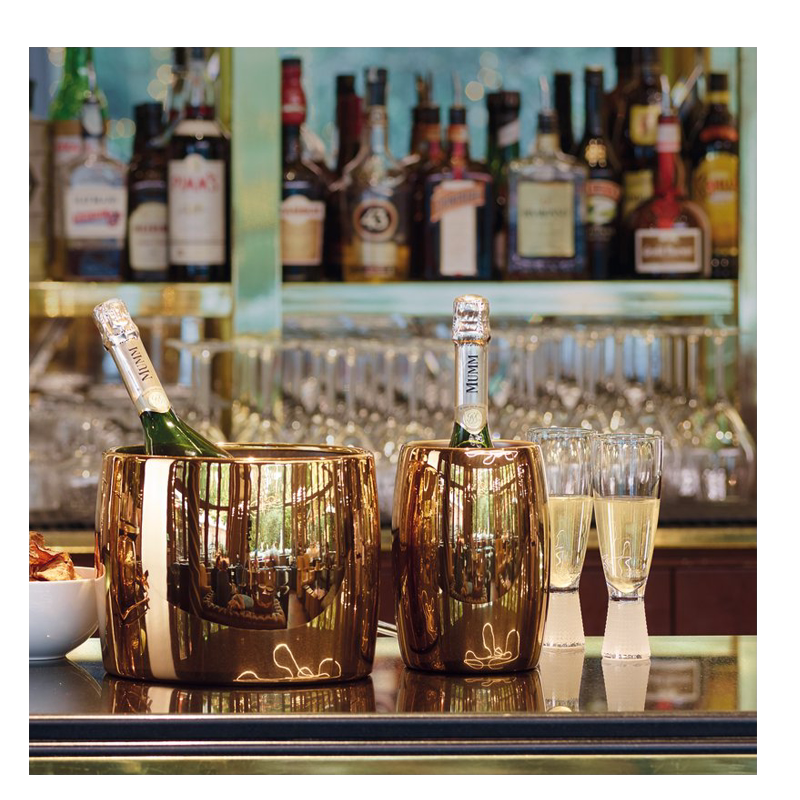 意大利sambonet正品sphera优质18-10不锈钢软饮料酒吧冰酒桶