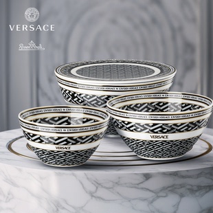 希腊回纹瓷碗4件套礼盒装 新品 Versace正品 meets 范思哲Rosenthal