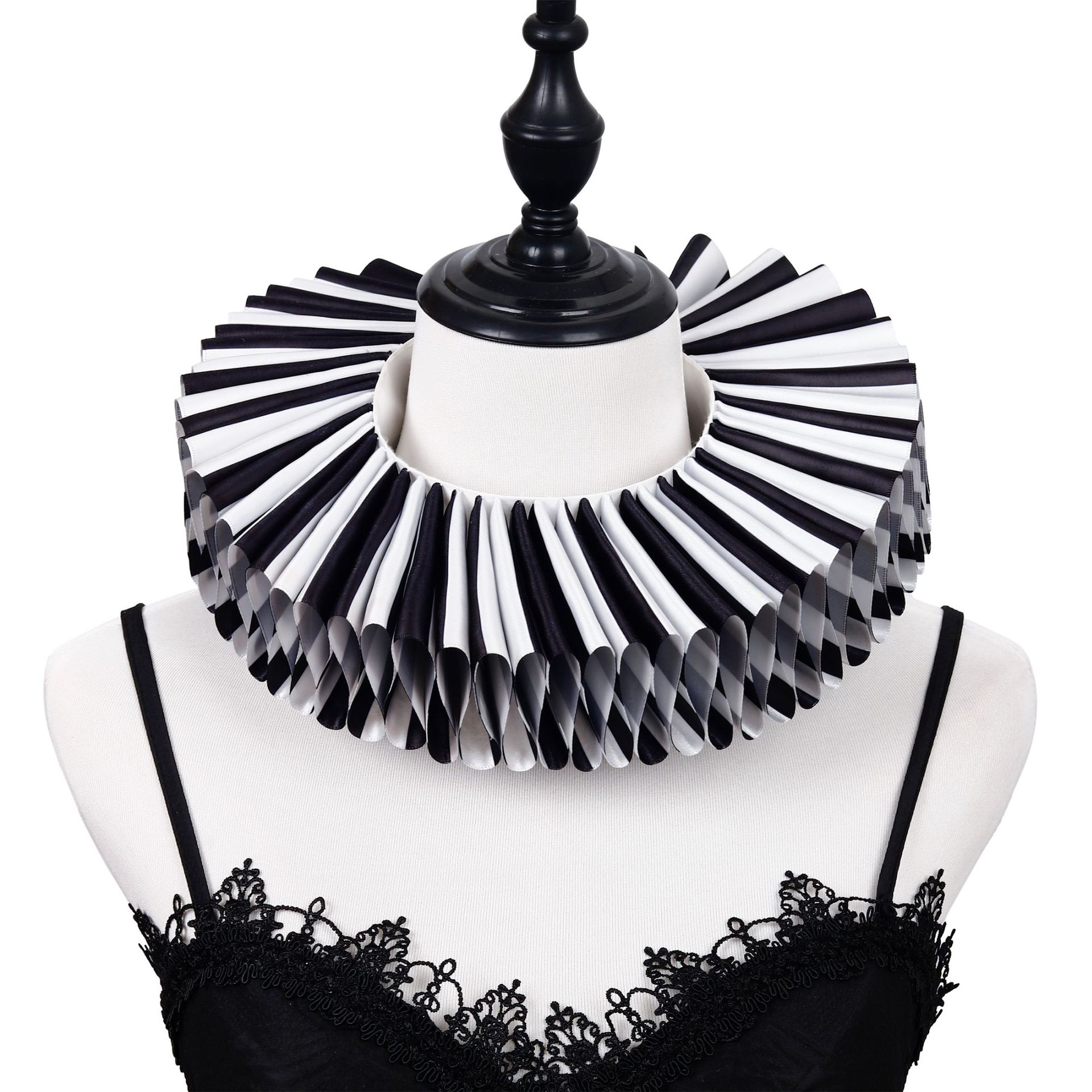 圣节小丑夸张拉夫领假领子