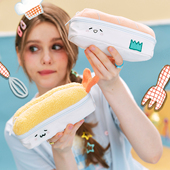 LOLA DESIGN美食家三文鱼炸虾笔袋 学生原创大容量文具盒收纳包女
