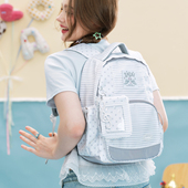 新年礼物LOLA DESIGN音符星星双肩包 女大学生书包高中大容量背包