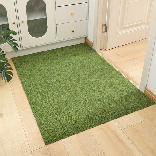 入户门地垫家用地毯门垫进门耐脏吸水防滑绿色地垫可裁剪室内脚垫