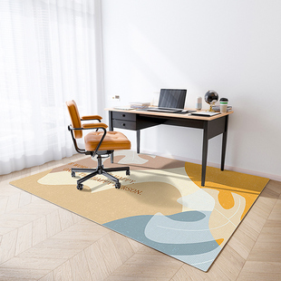电脑椅地垫椅子学习椅转椅办公室加厚防滑书房椅办公椅长方形地毯