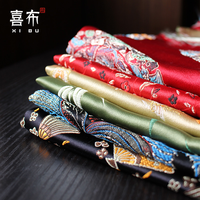 锦缎碎布仿宋锦 手工DIY裁片娃娃衣小块布荷包面料单片头香囊福袋