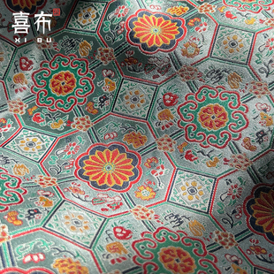 五彩霞-中国风仿宋锦面料包装锦盒书画装裱古玩影视装饰手工布料