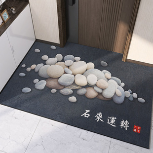 皮革入户门地垫进门口脚垫子PVC免洗可擦防滑耐脏家用地毯可裁剪