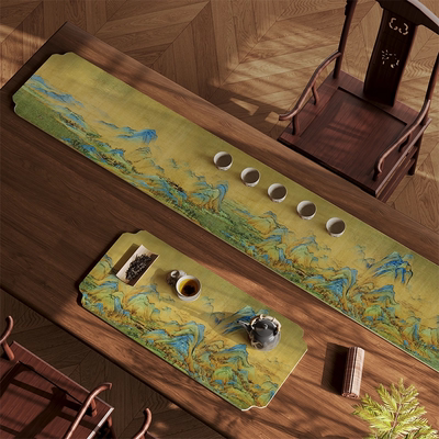 新中式茶桌桌旗东方之美禅意空间