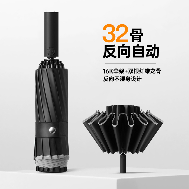 全自动雨伞男士晴雨两用伞大号折叠太阳伞女抗风暴雨专用伞遮阳伞