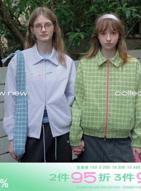 riverstone plus 设计感音符刺绣双面穿夹克外套女秋季宽松上衣