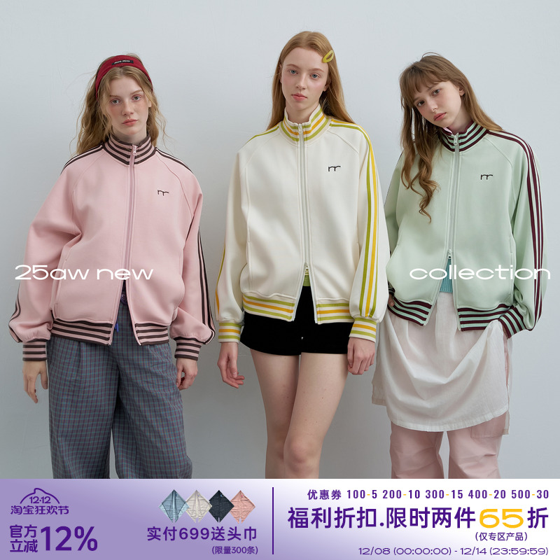 riverstone plus 多色立领卫衣女秋季宽松运动外套开衫拉链上衣