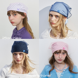 riverstone 小众波点头巾显脸小简约百搭包头帽头饰发饰女 plus