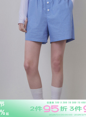 riverstone plus 清新多巴胺轻薄休闲短裤夏季女生外穿条纹睡裤