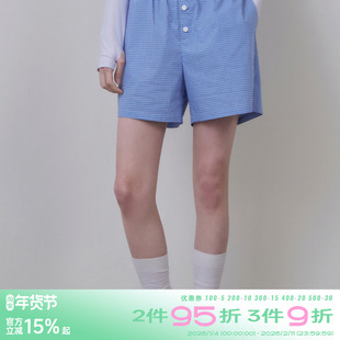 riverstone plus 清新多巴胺轻薄休闲短裤夏季女生外穿条纹睡裤