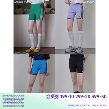 riverstone plus 高腰撞色瑜伽短裤女2025夏新款收腹提臀运动短裤