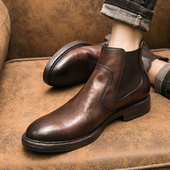 马丁靴潮中帮PB210962 帕达索962 保暖皮靴英伦风男士 AZG