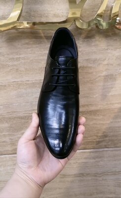 帕达索新款男士时尚高端头层牛皮商务休闲低帮尖头皮鞋男230813