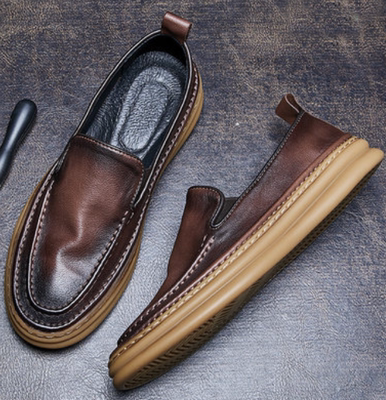 帕达索一脚蹬男鞋软底休闲