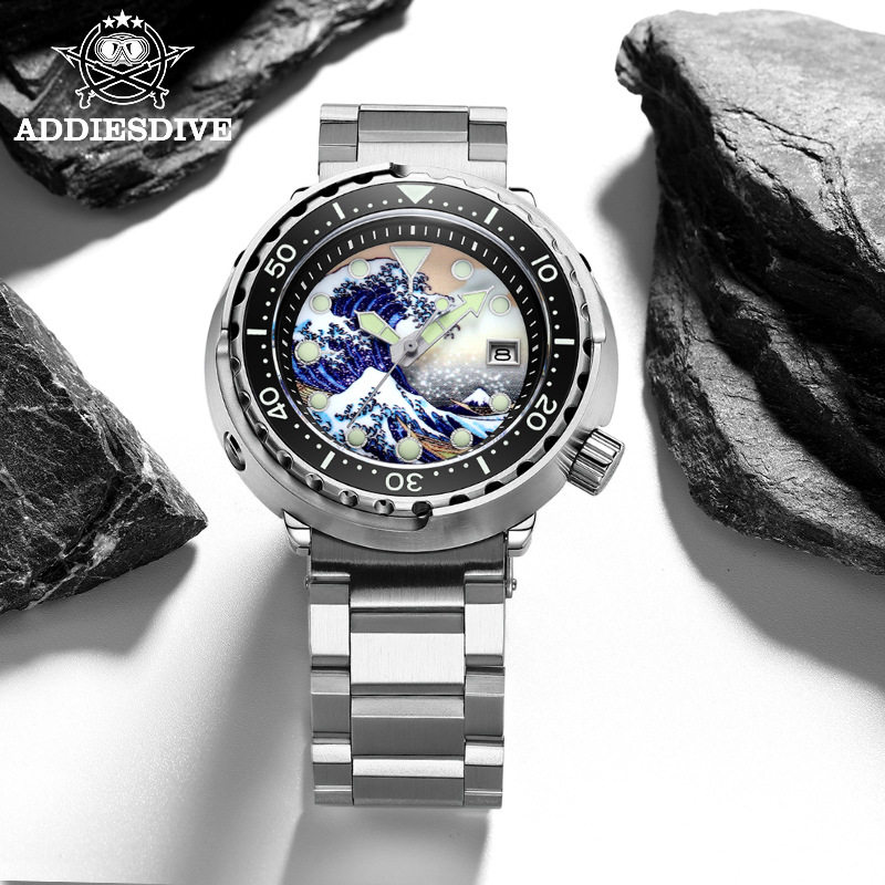 addies mechanical watch H5士档潜水全自动机械手表跨境爆款